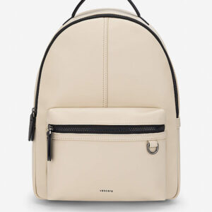 Casual backpack with contrast zipper - BAC 0225 - Beige
