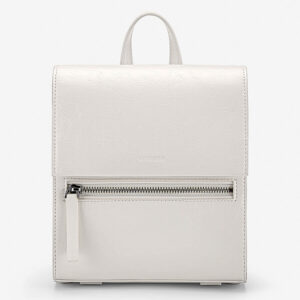 Mini folding backpack with box shape - BAC 0224 - Cream color