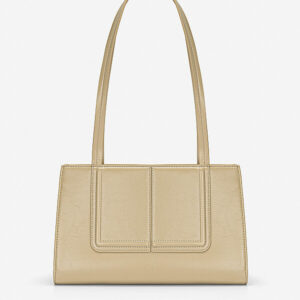 Shoulder bag with embossed decorative border - TOT 0198 - Beige